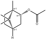 乙酸异龙脑酯 结构式