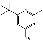 6-叔丁基-4-氨基-2-甲基嘧啶 结构式