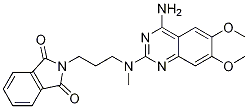 2-[3-[(4-氨基-6,7-二甲氧基-2-喹唑啉基)甲氨基]丙基]-1H-异吲哚-1,3(2H)-二酮 结构式