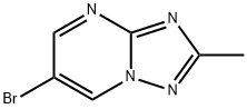 6-溴-2-甲基[1,2,4]三唑并[1,5-A]嘧啶 结构式
