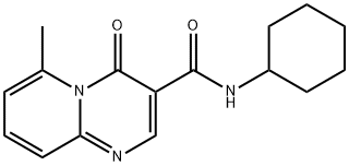 N-cyclohexyl-2-methyl-10-oxo-1,7-diazabicyclo[4.4.0]deca-2,4,6,8-tetra ene-9-carboxamide 结构式