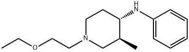 (3R,4S)-1-(2-ethoxyethyl)-3-methyl-2-phenyl-piperidin-4-amine 结构式