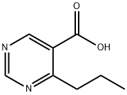 4-丙基嘧啶-5-羧酸 结构式