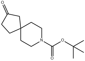 叔丁基-2-氧代-8-氮杂螺[4.5]癸烷-8-羧酸乙酯 结构式