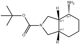 (3AR,4R,7AS)-TERT-BUTYL 4-(TERT-BUTOXYCARBONYLAMINO)HEXAHYDRO-1H-ISOINDOLE-2(3H)-CARBOXYLATE 结构式