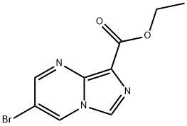 3-溴-咪唑并[1,5-A]嘧啶-8-甲酸乙酯 结构式