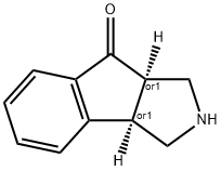 (3AR,8AR)-1,3,3A,8A-四氢茚并[1,2-C]吡咯-8(2H)-酮 结构式