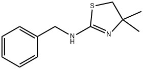 N-苄基-4,4-二甲基-4,5-二氢-1,3-噻唑-2-胺 结构式