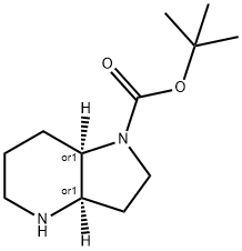 1-Boc-octahydro-pyrrolo[3,2-b]pyridine 结构式