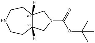 顺式-2-BOC-八氢-吡咯并[3,4-D]氮杂庚烷 结构式