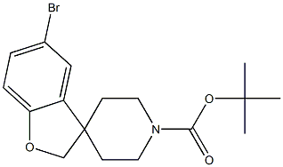 Spiro[benzofuran-3(2H),4'-piperidine]-1'-carboxylic acid, 5-broMo-, 1,1-diMethylethyl ester 结构式