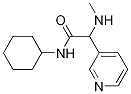 N-Cyclohexyl-2-(methylamino)-2-(pyridin-3-yl)acetamide 结构式