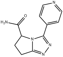 3-(pyridin-4-yl)-6,7-dihydro-5H-pyrrolo[2,1-c][1,2,4]triazole-5-carboxamide 结构式