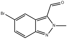 5-溴-2-甲基-2H-吲唑-3-甲醛 结构式