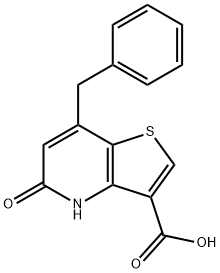7-benzyl-5-oxo-4,5-dihydrothieno[3,2-b]pyridine-3-carboxylic acid 结构式