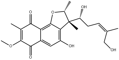 呋醌菌素 A 结构式