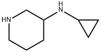 N-环丙基-3-哌啶胺 结构式