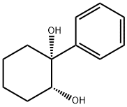 (R,R)-(-)-1-苯基环己烷-顺式-1,2-二醇 结构式