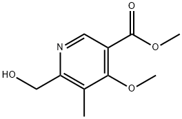 6-(HydroxyMethyl)-4-Methoxy-5-Methyl-nicotinic Acid Methyl Ester 结构式