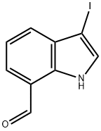 1H-Indole-7-carboxaldehyde, 3-iodo- 结构式