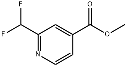 2-二氟甲基异烟酸甲酯 结构式