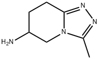 3-甲基-5H,6H,7H,8H-[1,2,4]三唑并[4,3-A]吡啶-6-胺 结构式