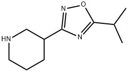 5-异丙基-3-(哌啶-3-基)-1,2,4-噁二唑 结构式
