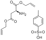 L-天门冬氨酸-双烯丙酯对甲苯磺酸盐 结构式