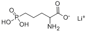 DL-2-氨基-5-膦酰基缬草酸 锂盐 结构式