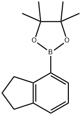 2-(2,3-dihydro-1H-inden-4-yl)-4,4,5,5-tetraMethyl-1,3,2-dioxaborolane 结构式