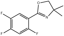 2-(2,4,5-TRIFLUOROPHENYL)-4,5-DIHYDRO-4,4-DIMETHYLOXAZOLE 结构式