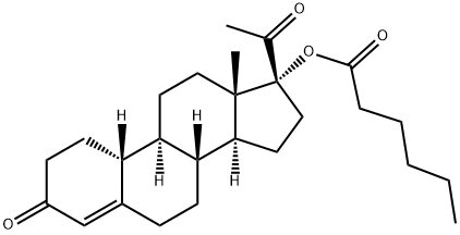 己酸各司孕甾醇 结构式