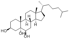 胆甾烷-3,5,6-三醇 结构式