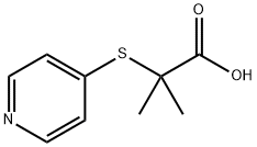 Propanoic acid, 2-methyl-2-(4-pyridinylthio)- (9CI) 结构式