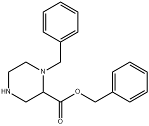 1-苄基哌嗪-2-羧酸乙酯 结构式