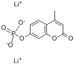 4-METHYLUMBELLIFERYLPHOSPHATE DILITHIUM SALT HYDRATE;4-METHYL-7-(PHOSPHONOOXY)-2H-1-BENZOPYRAN-2-ONDILITHIUMSALT 结构式
