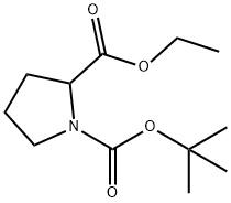 BOC-DL-脯氨酸乙酯 结构式