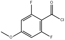 2,6-二氟-4-甲氧基苯甲酰氯 结构式