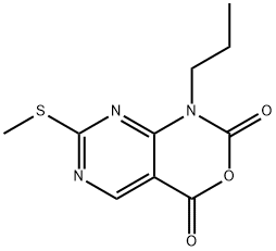 7-(methylthio)-1-propyl-1H-pyrimido[4,5-d][1,3]oxazine-2,4-dione 结构式