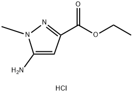 5-氨基-1-甲基-1H-吡唑-3-甲酸乙酯盐酸盐 结构式