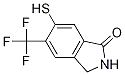 1H-Isoindol-1-one, 2,3-dihydro-6-Mercapto-5-(trifluoroMethyl)- 结构式