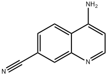 4-aminoquinoline-7-carbonitrile 结构式