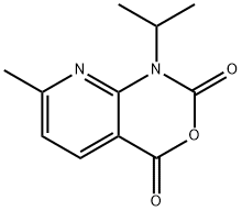 1-isopropyl-7-methyl-1H-pyrido[2,3-d][1,3]oxazine-2,4-dione 结构式