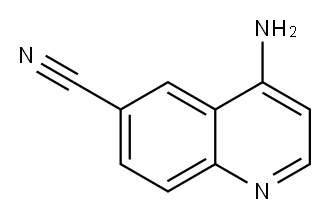4-氨基喹啉-6-甲腈 结构式