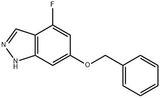 6-(苄氧基)-4-氟-1H-吲唑 结构式