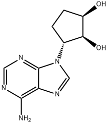 9-(2',3'-dihydroxycyclopentan-1'-yl)adenine 结构式