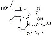 6-(1-hydroxyethyl)-2-(5-chloro-2-oxobenzoxazolin-3-yl)-1-methyl-1-carbapen-2-em-3-carboxylic acid 结构式