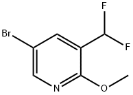 2-甲氧基-3-(二氟甲基)-5-溴吡啶 结构式