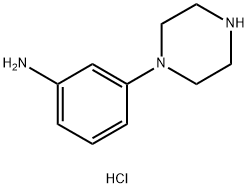 3-(1-哌嗪)-苯胺盐酸盐 结构式