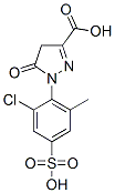 1-(2-chloro-6-methyl-4-sulfophenyl)-5-oxo-4,5-dihydro-1H-pyrazole-3-carboxylic acid 结构式